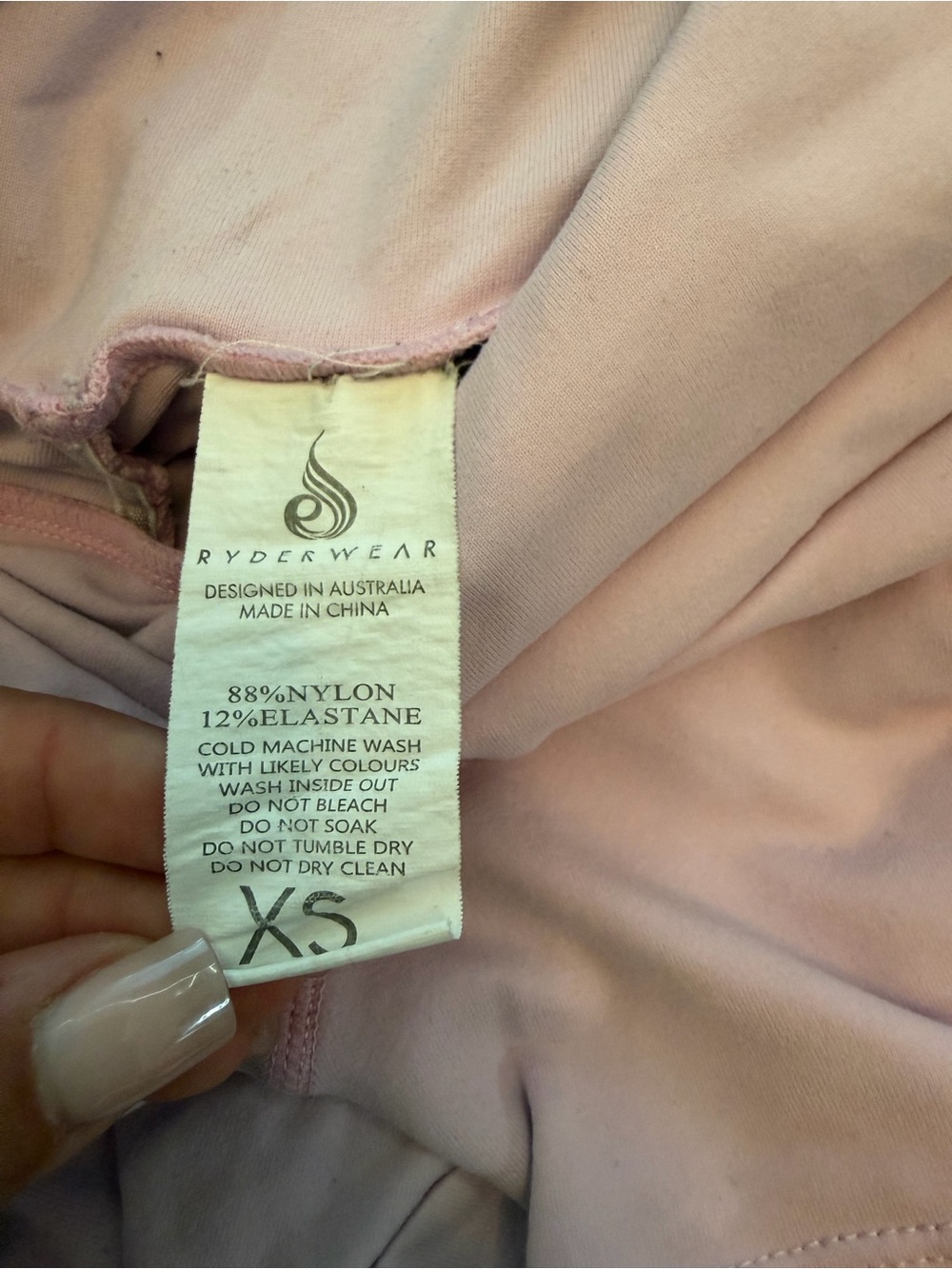 Ryderwear Soft Pink Ruched High-Rise Athletic Shorts - Picture 2 of 3